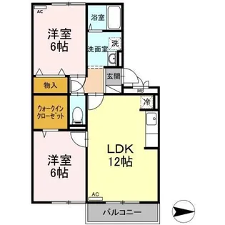 グレースコートH【1階】の間取り