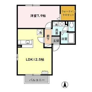 グリーンパーク一ツ森【2階】の間取り