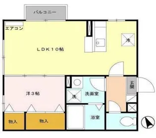アービル千秋【105号室】の間取り
