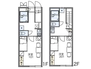 レオパレス泉2【205号室】の間取り