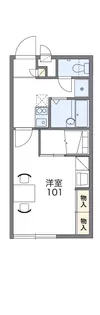 レオパレスミルフィーユ【201号室】の間取り