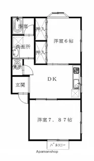 アビタシオン.K−1【201号室】の間取り