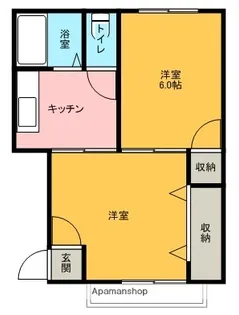 ディアス新屋表町【102号室】の間取り