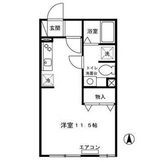 モーニンググローリー A【106号室】の間取り
