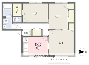 ロイヤルガーデン泉ⅡB棟【2階】の間取り