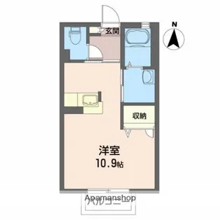 フローラ南【2階】の間取り