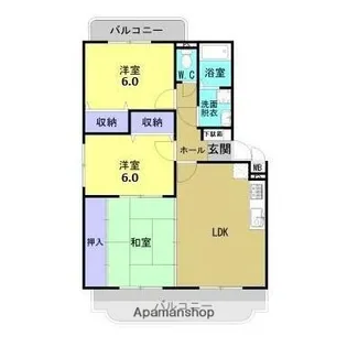 ユーミーコスモ【1階】の間取り