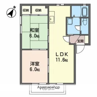 リバティハウスⅥ【2階】の間取り