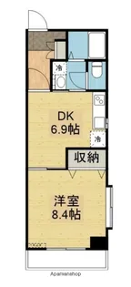 アイロードOTA【4A号室】の間取り