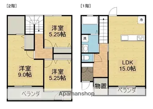 ビバーチェ広面【105号室】の間取り