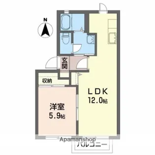 サンコートN・K【2階】の間取り