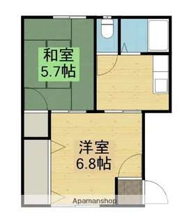 ディアス新屋表町【203号室】の間取り