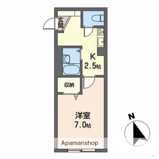 シェラトン開和町【1階】の間取り