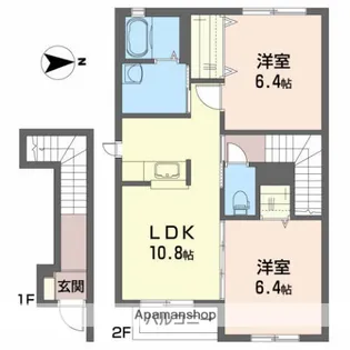 K−3【2階】の間取り