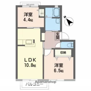 シーエル【2階】の間取り