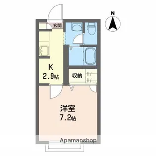 ベルデュール東通【2階】の間取り