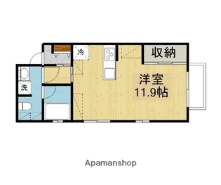 AMA八橋Ⅱ【2C号室】の間取り