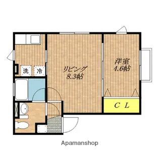 AMAIZUMI【2-D号室】の間取り