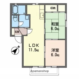 リバティハウスⅤ【2階】の間取り