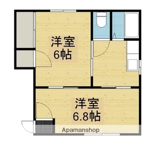 フレグランス茨島【202号室】の間取り