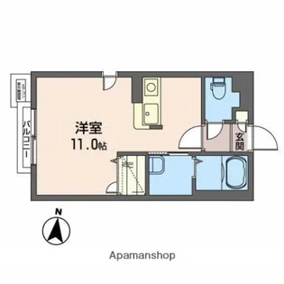ピーステージ【1階】の間取り