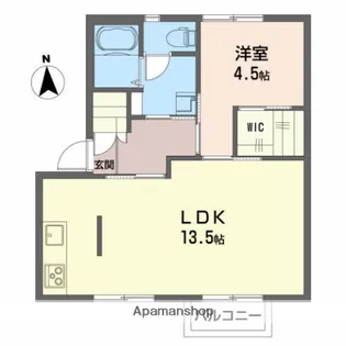 サンバレーB【2階】の間取り