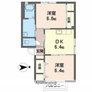 ラ・フォーレ【2階】の間取り