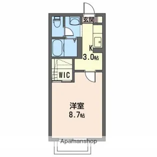 メゾンU【202号室】の間取り