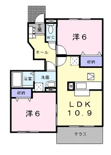 カントリー【1階】の間取り