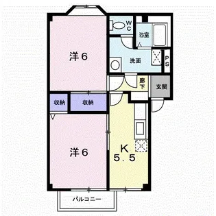 エスポワール水戸瀬【1階】の間取り