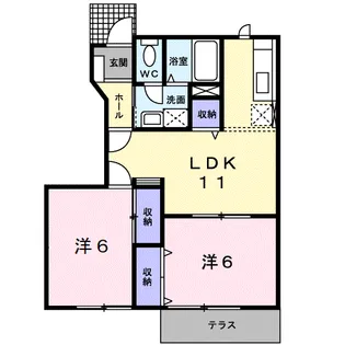 グランシャリオ トム【1階】の間取り