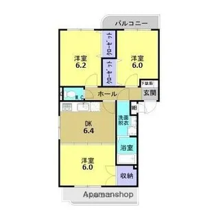 DREAMY CASTLE【2階】の間取り