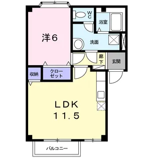 フラワーガーデン1【2階】の間取り