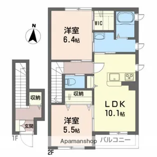 シャーメゾン広面【2階】の間取り