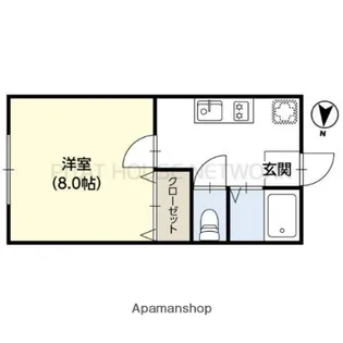 プランドールⅡ【102号室】の間取り