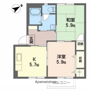 サンロードC【2階】の間取り