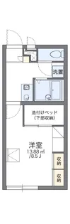 レオパレスSEABREAM A【203号室】の間取り