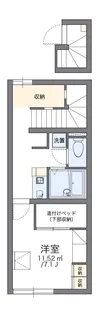 レオパレスシャルム セゾン【204号室】の間取り