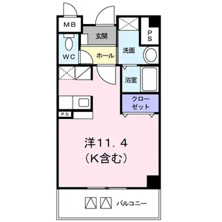 フリーデン【4階】の間取り