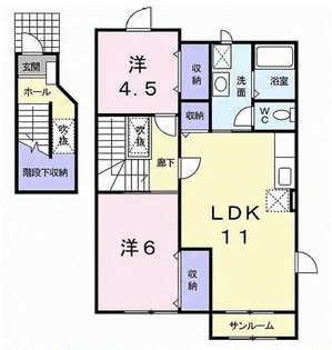 ソレアード【2階】の間取り