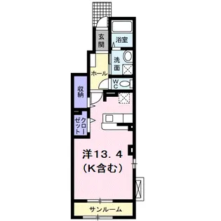 ウインズ コート【1階】の間取り