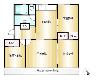 リアンⅠ棟【3階】の間取り