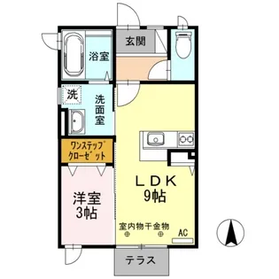 XEVOスクエア東通【1階】の間取り