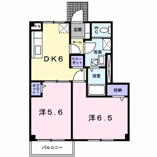 フォンティーヌ【1階】の間取り