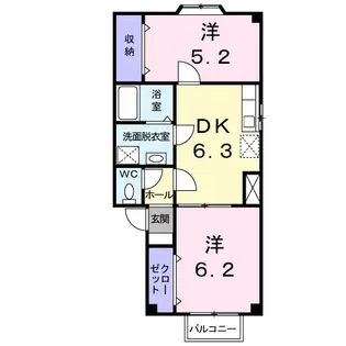 コンフォール21【1階】の間取り