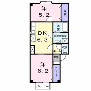 コンフォール21【1階】の間取り