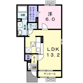 ブルーム【1階】の間取り