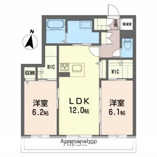 クレスティーク山王【3階】の間取り