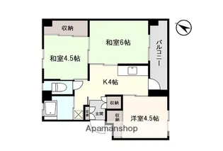 アシスト秋田マンションⅠ号棟【3階】の間取り