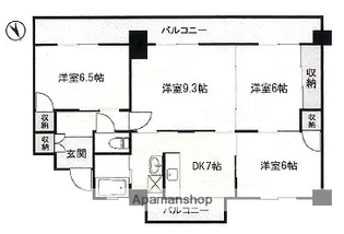 アシスト第3秋田マンション【302号室】の間取り